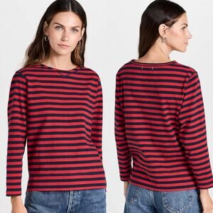 Alex Mill Lakeside Stripe Tee In Red/Navy Bold Stripe Size XS